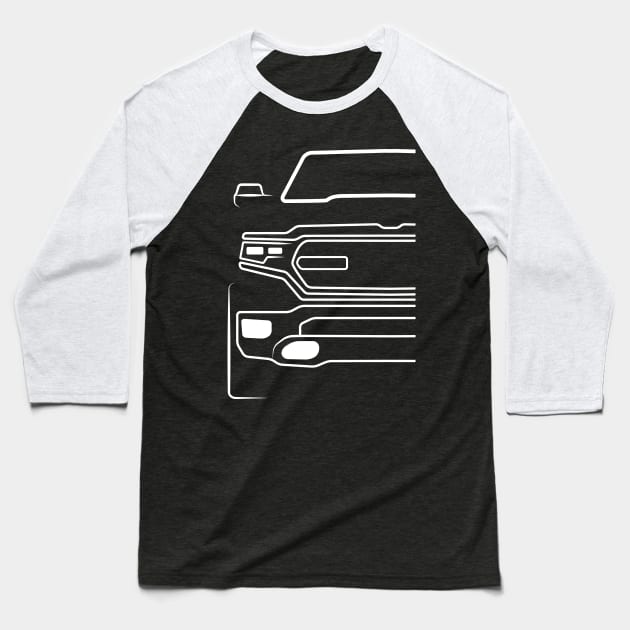 Ram Truck Baseball T-Shirt by HSDESIGNS